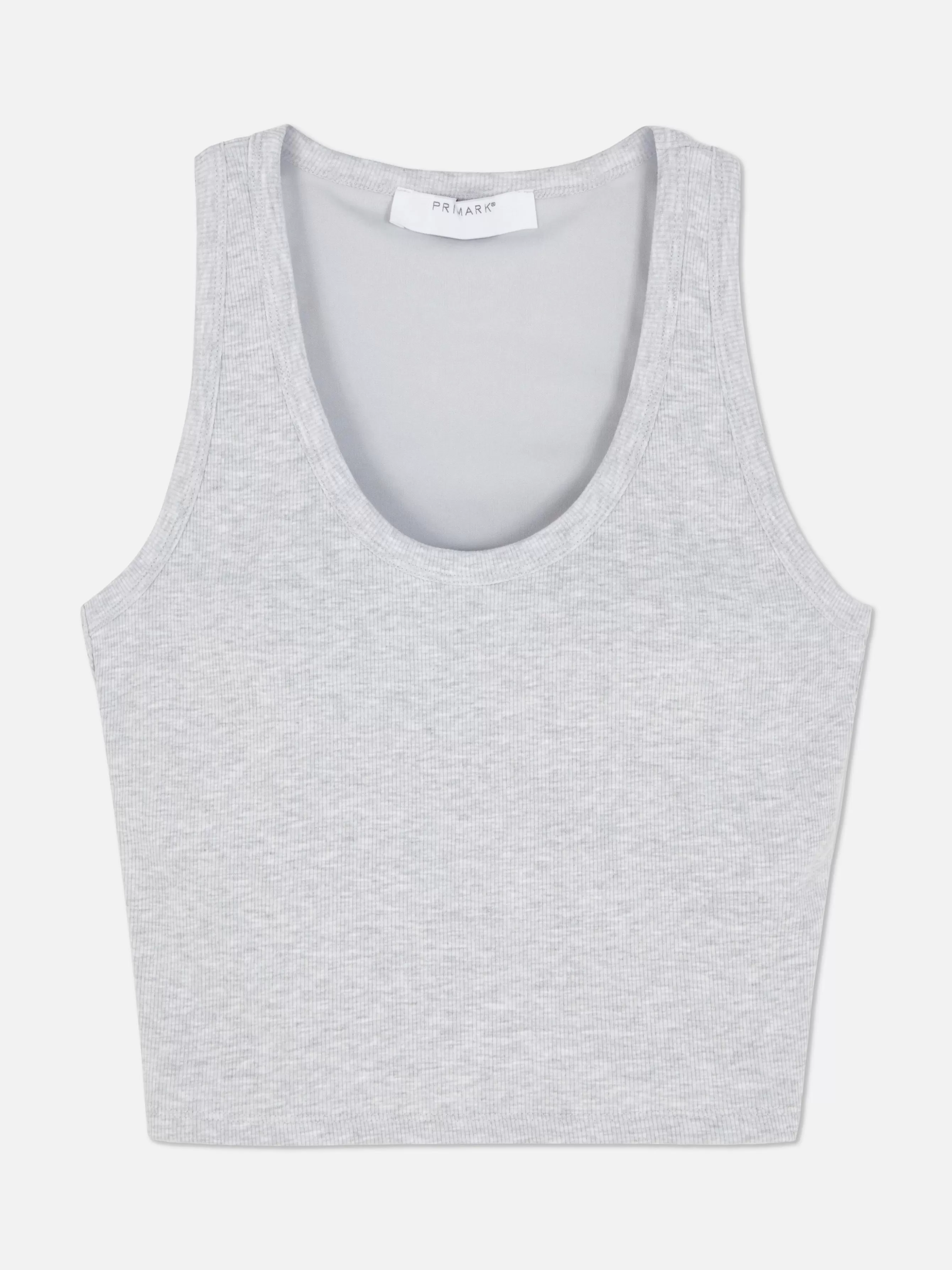 MULHER Primark Top S/ Mangas Gola Redonda Sutiã Incorporado