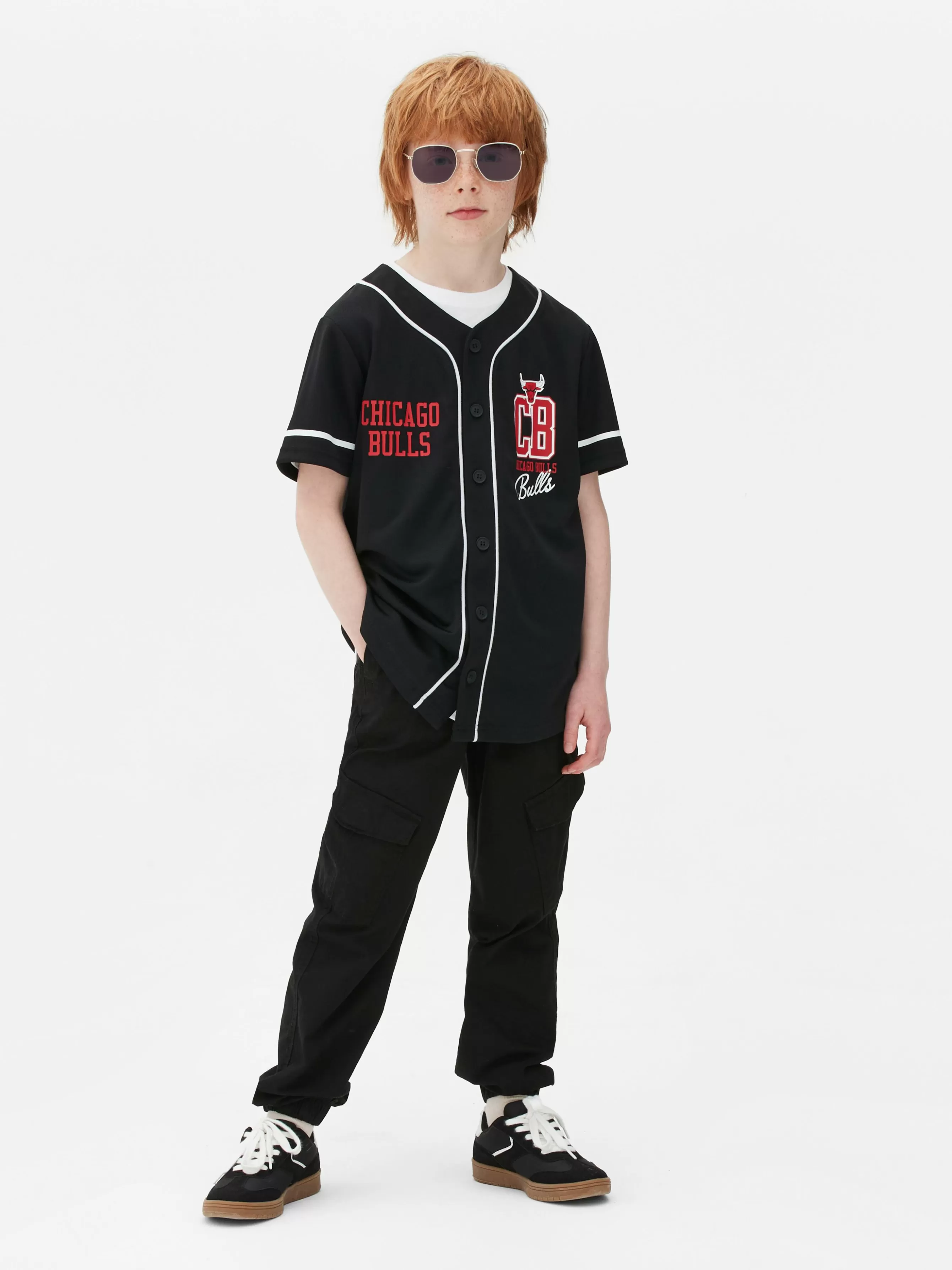 Primark T-shirt Botões NBA Chicago Bulls