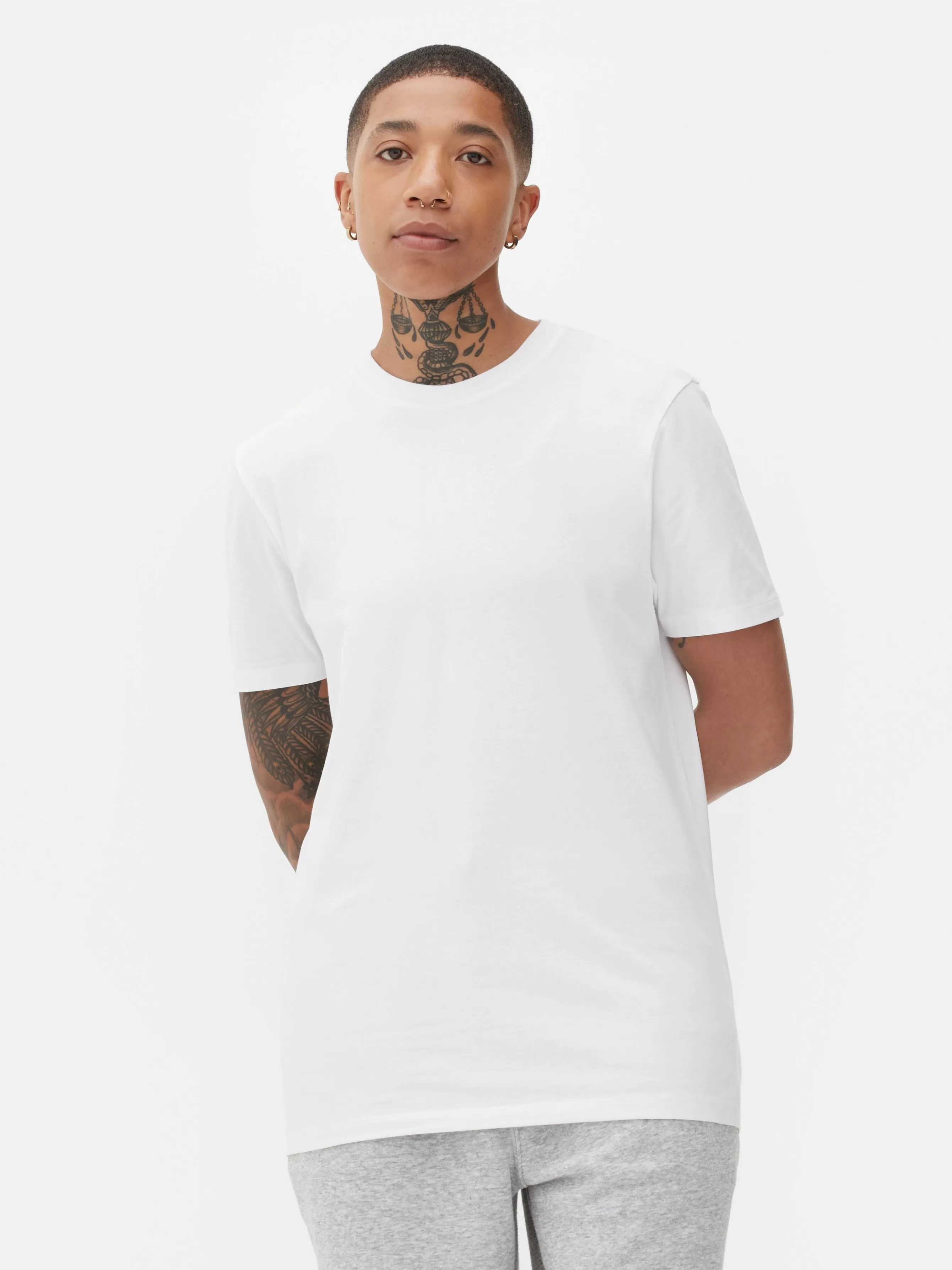 Primark T-shirt Corte Regular Decote Redondo
