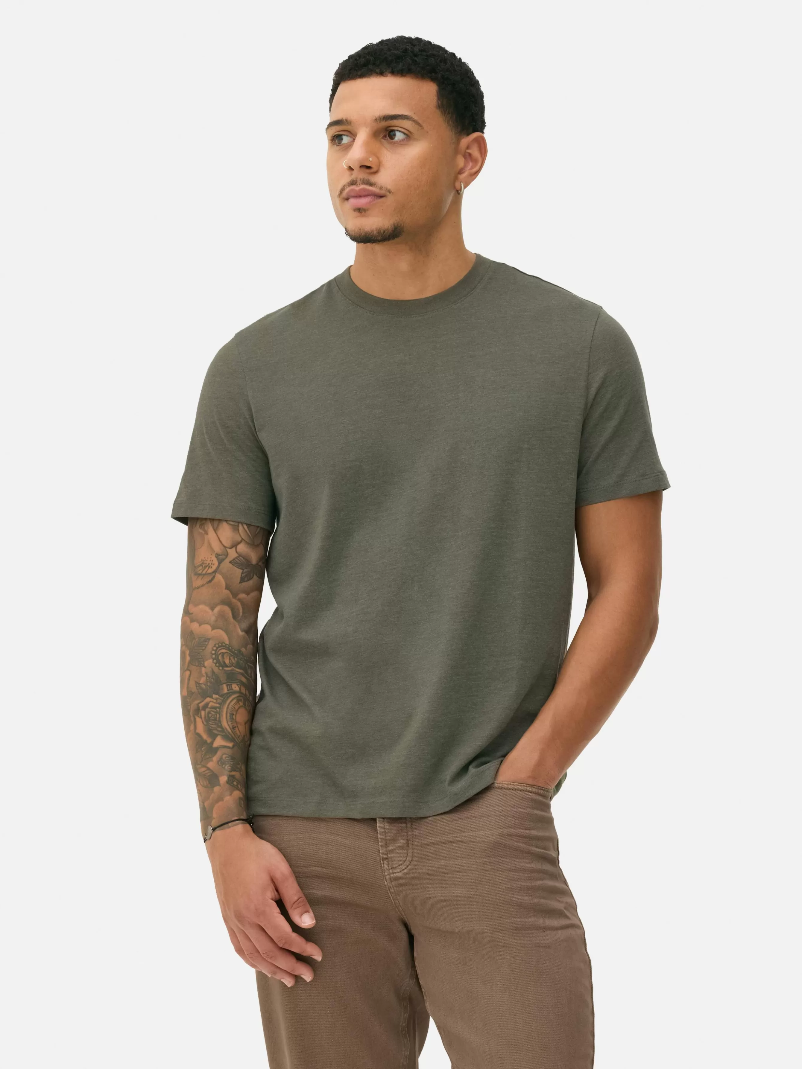 Primark T-shirt Corte Regular Marmoreado