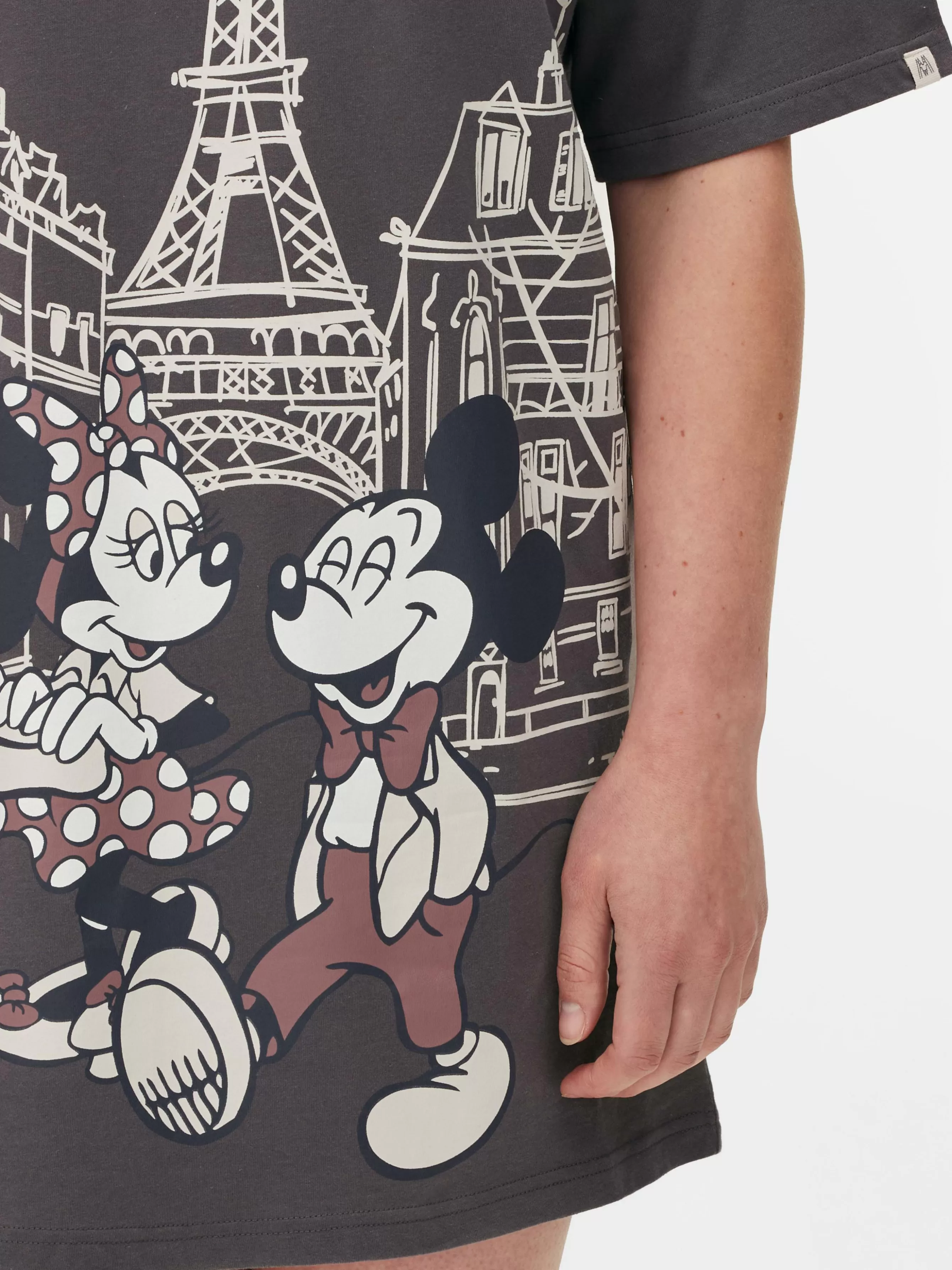 MULHER Primark T-shirt Dormir Disney Mickey Mouse E Minnie Mouse Paris