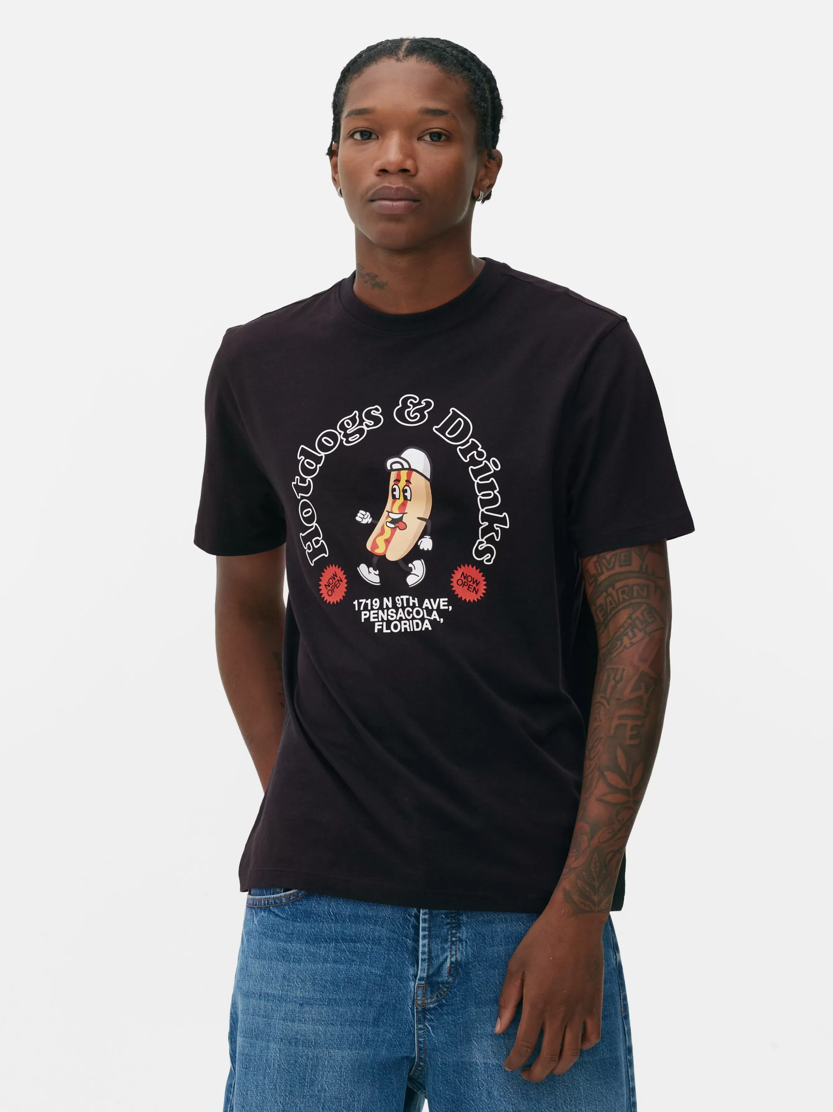 Primark T-shirt Estampada Cachorro Quente