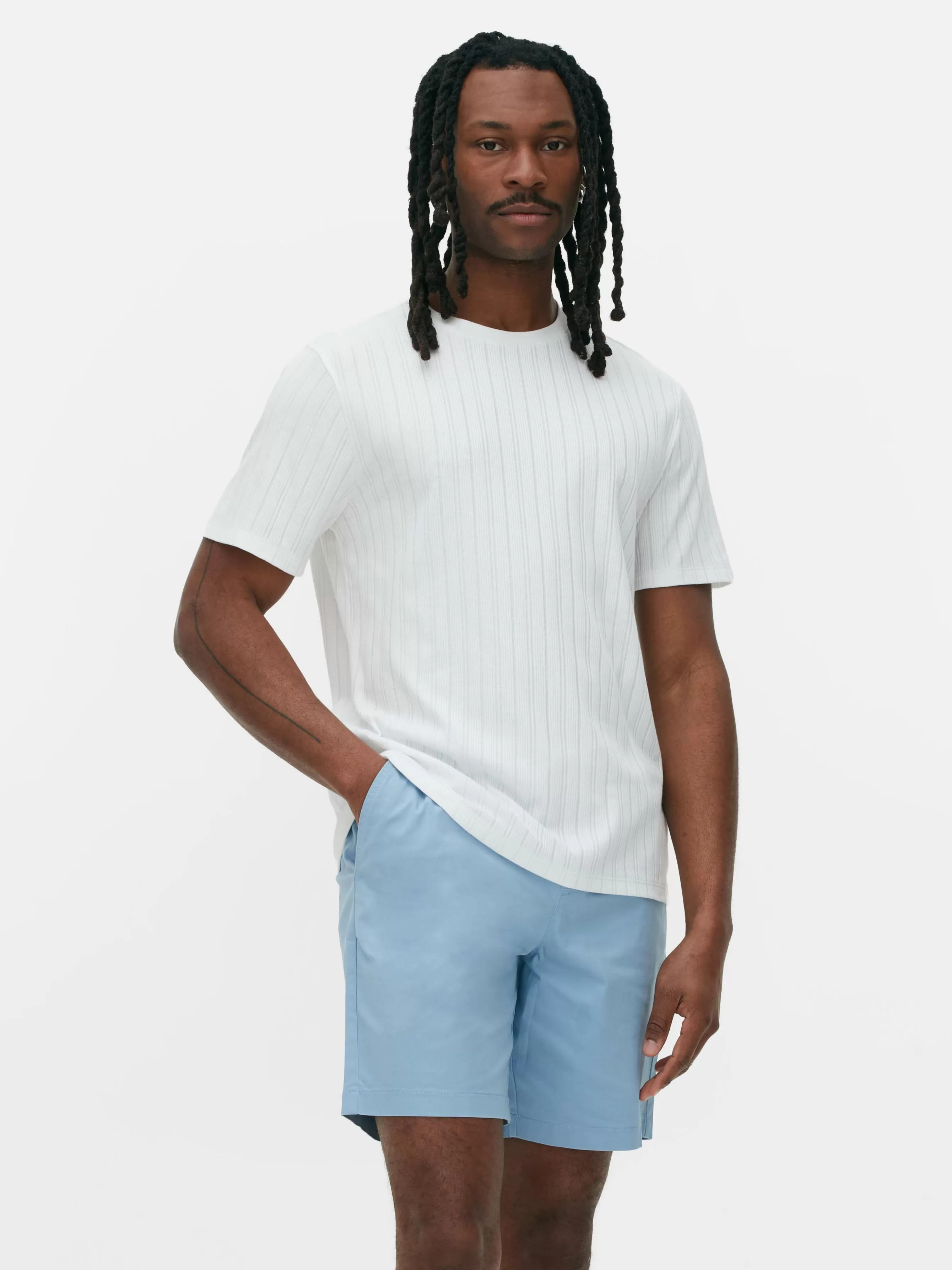 Primark T-shirt Gola Redonda Canelada