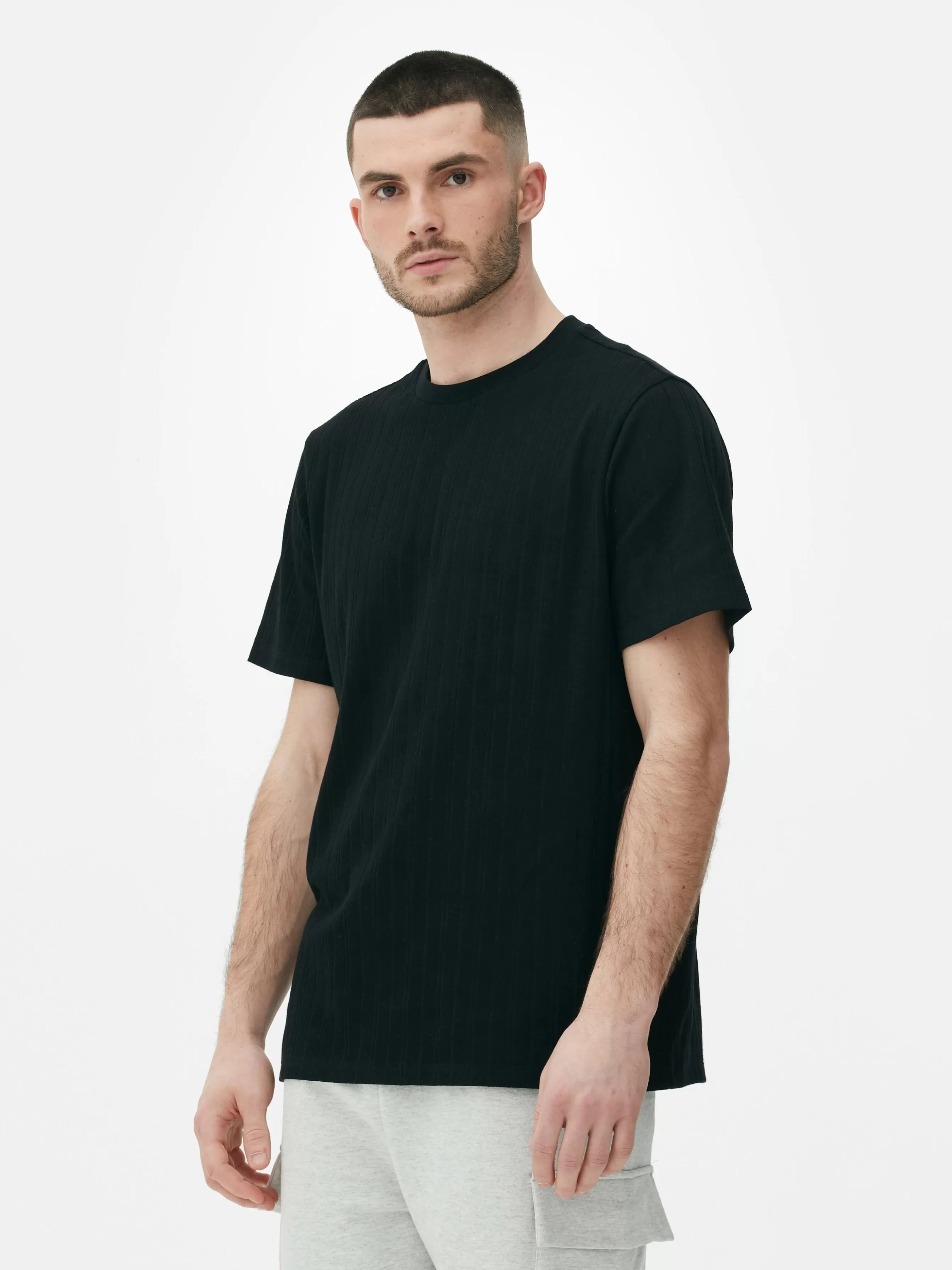 Primark T-shirt Gola Redonda Canelada