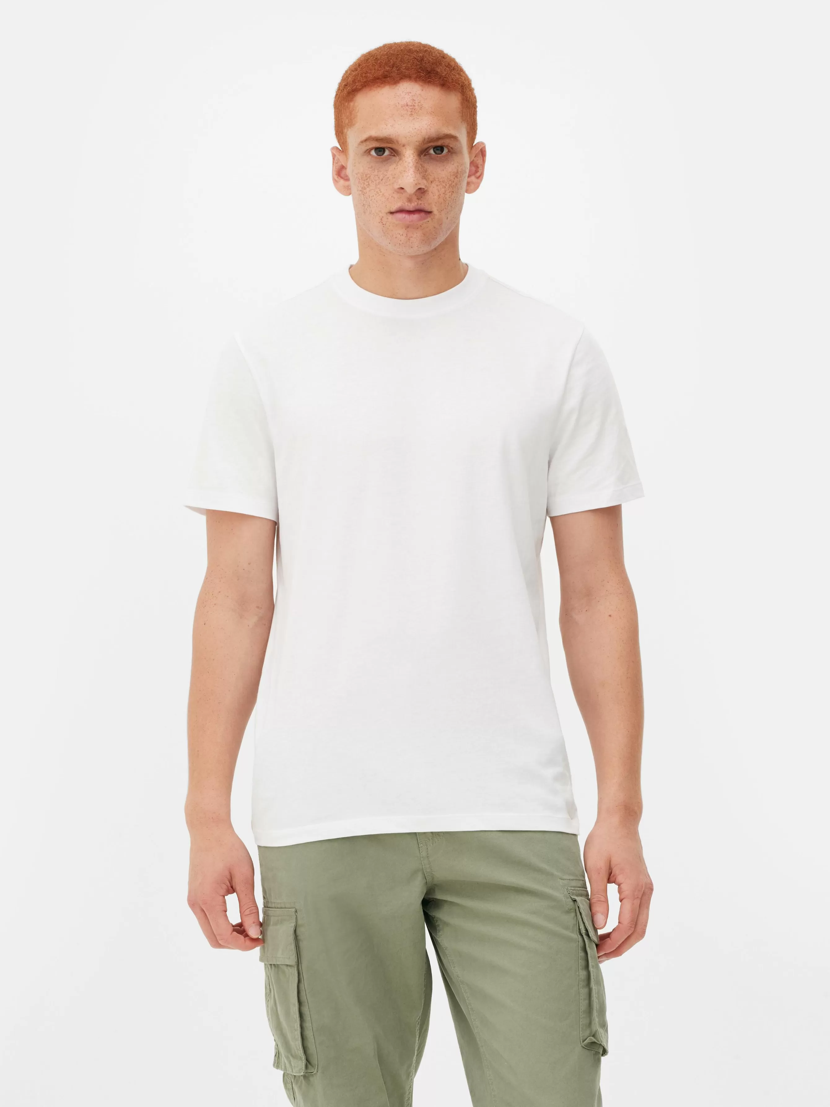 Primark T-shirt Gola Redonda Corte Regular