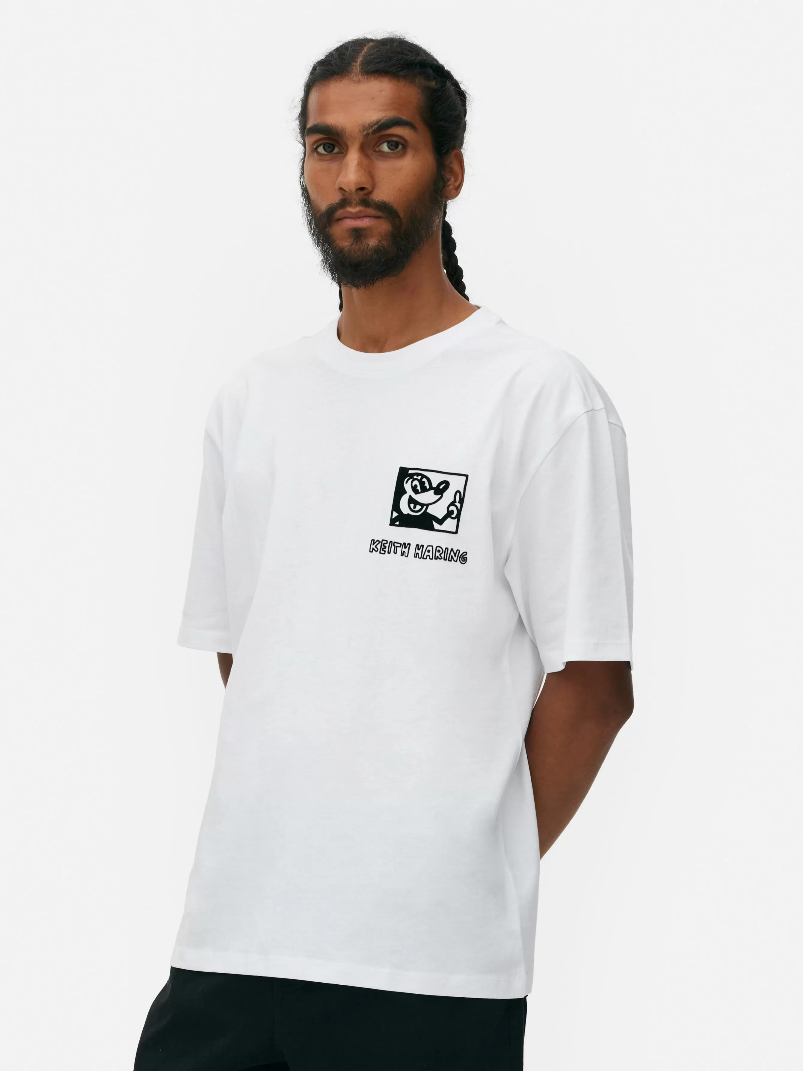Primark T-shirt Gráfica Disney Mickey Mouse X Keith Haring