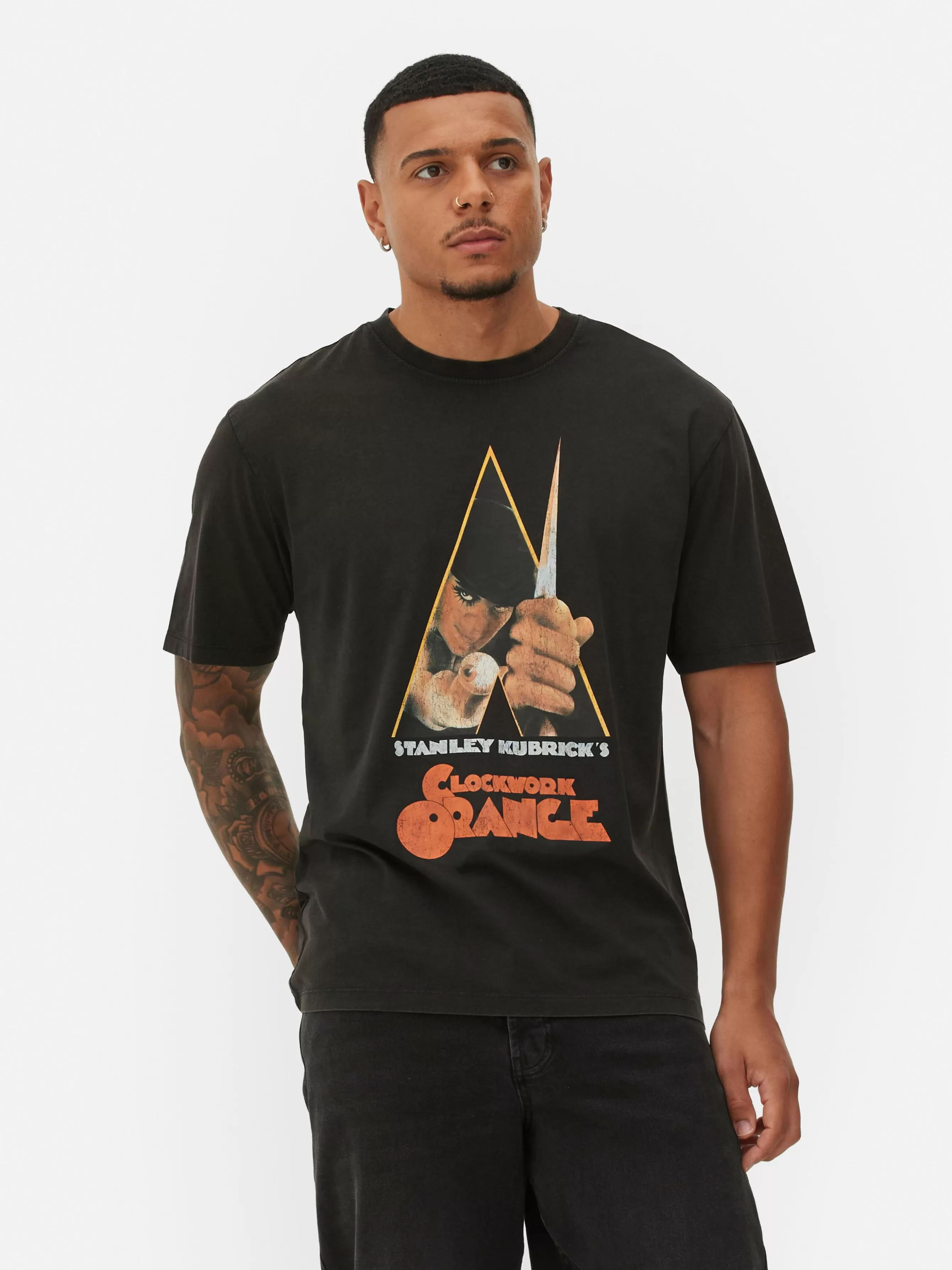 Primark T-shirt Gráfica Laranja Mecânica