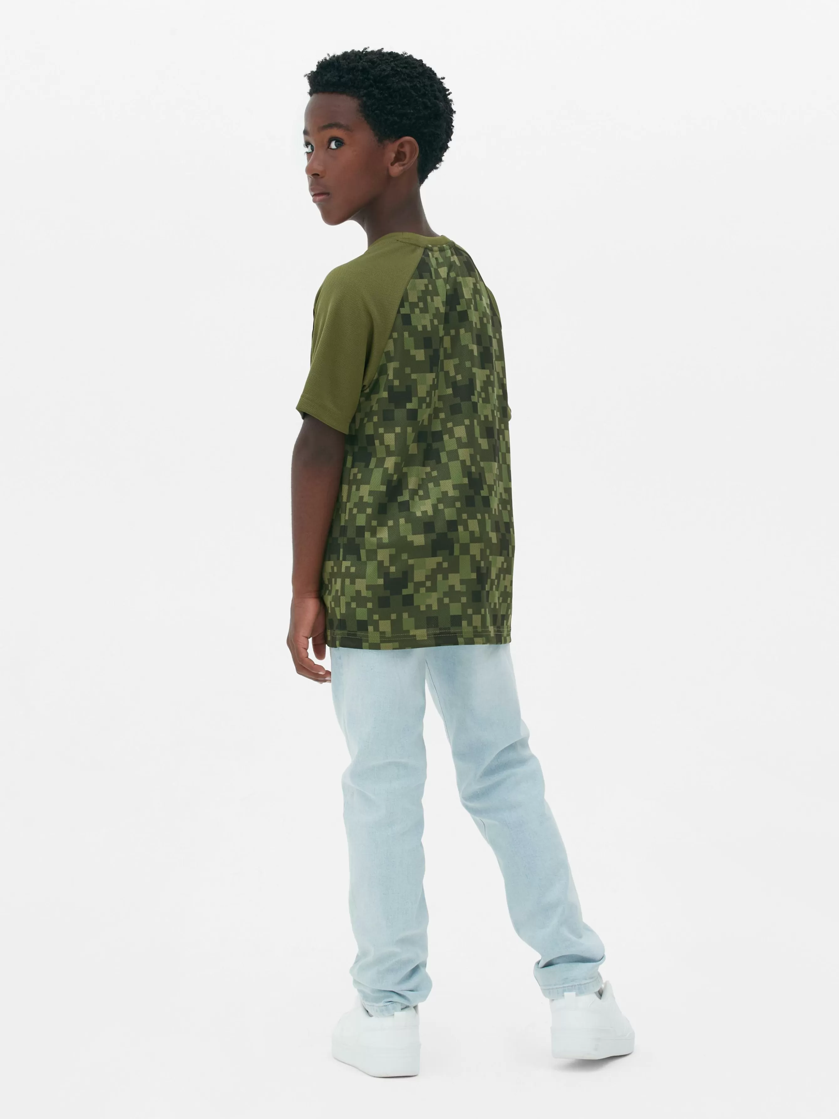 Primark T-shirt Logótipo Minecraft Pixel
