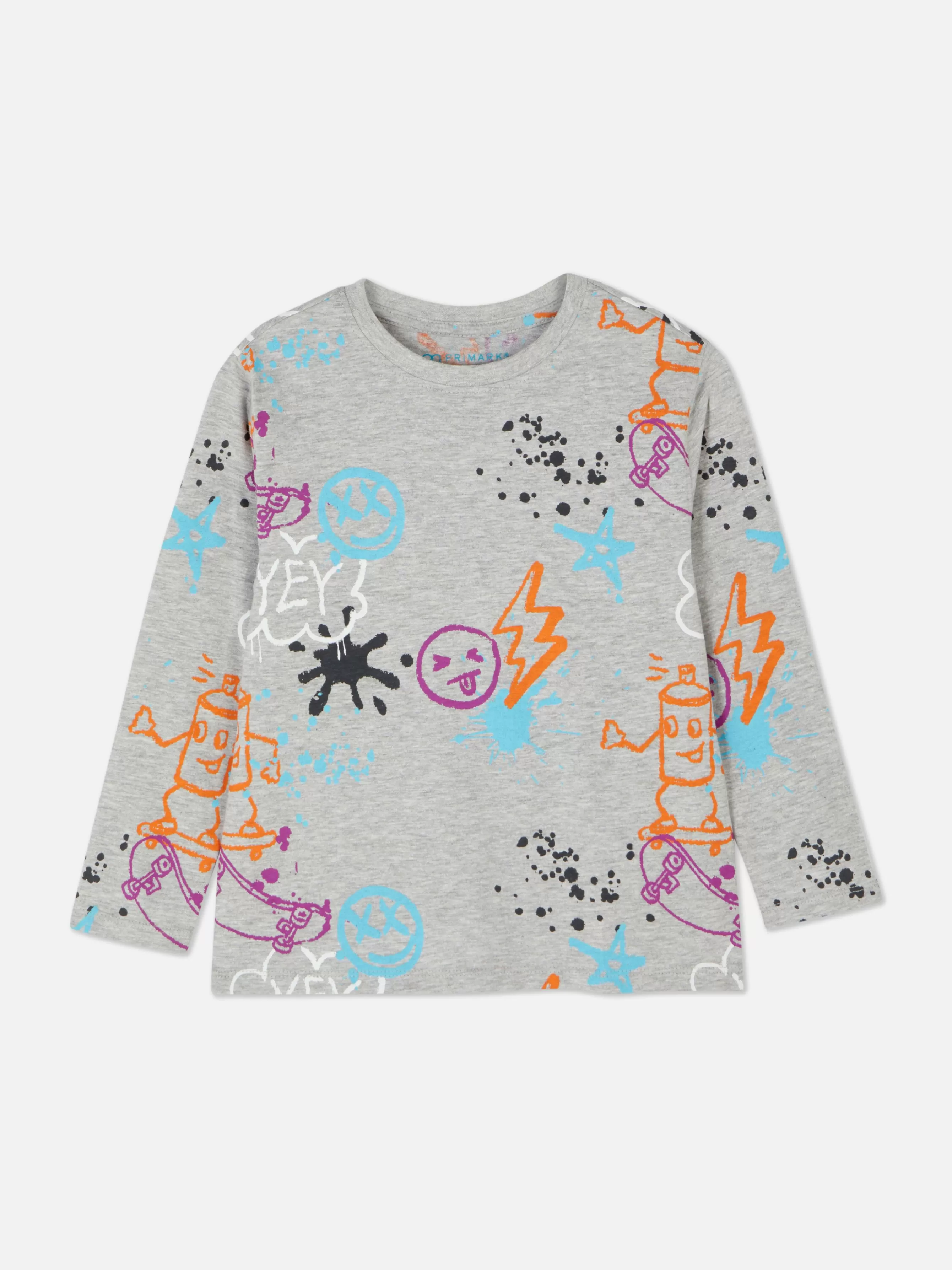 Primark T-shirt Manga Comprida Gráfica