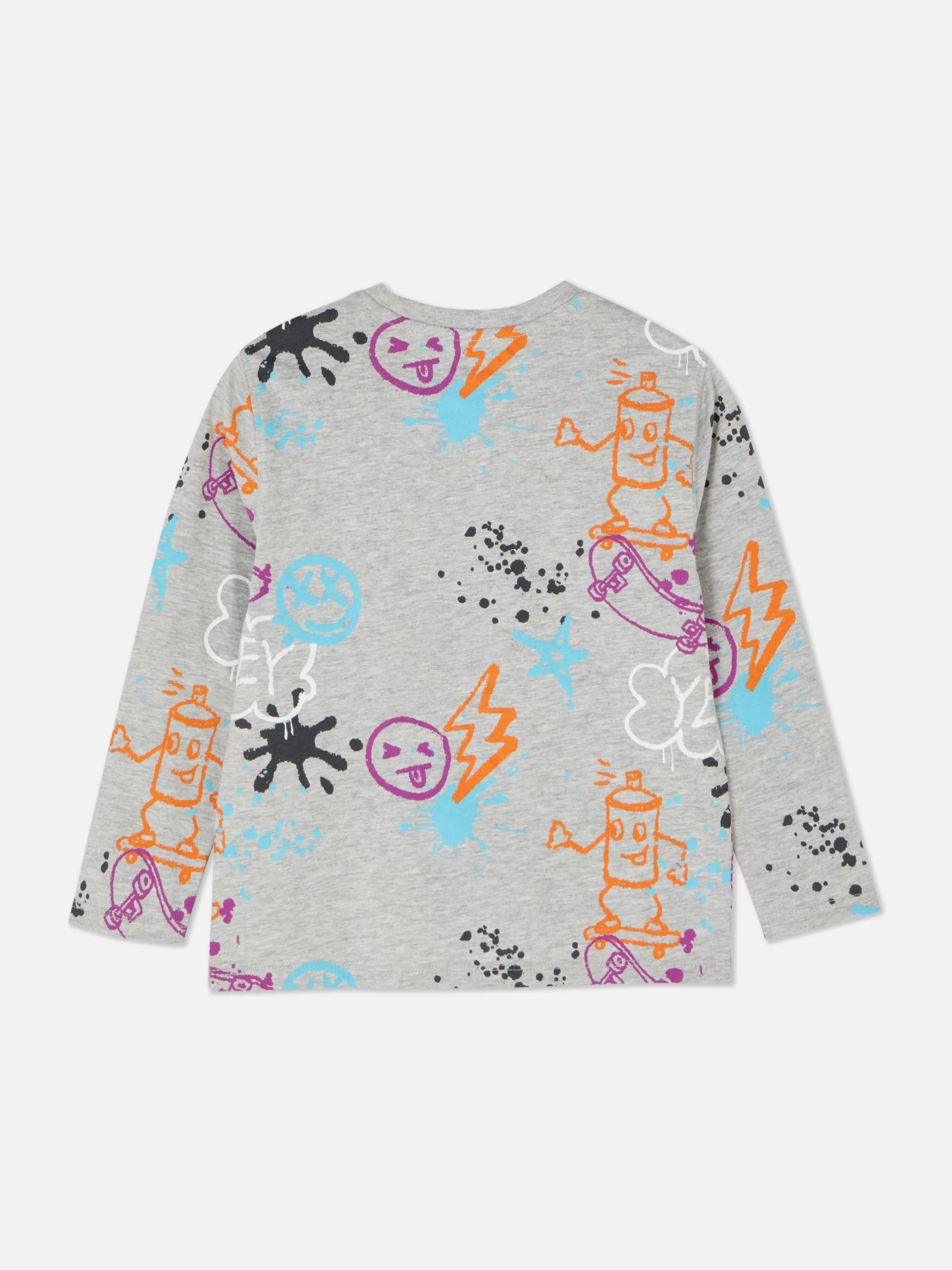 Primark T-shirt Manga Comprida Gráfica