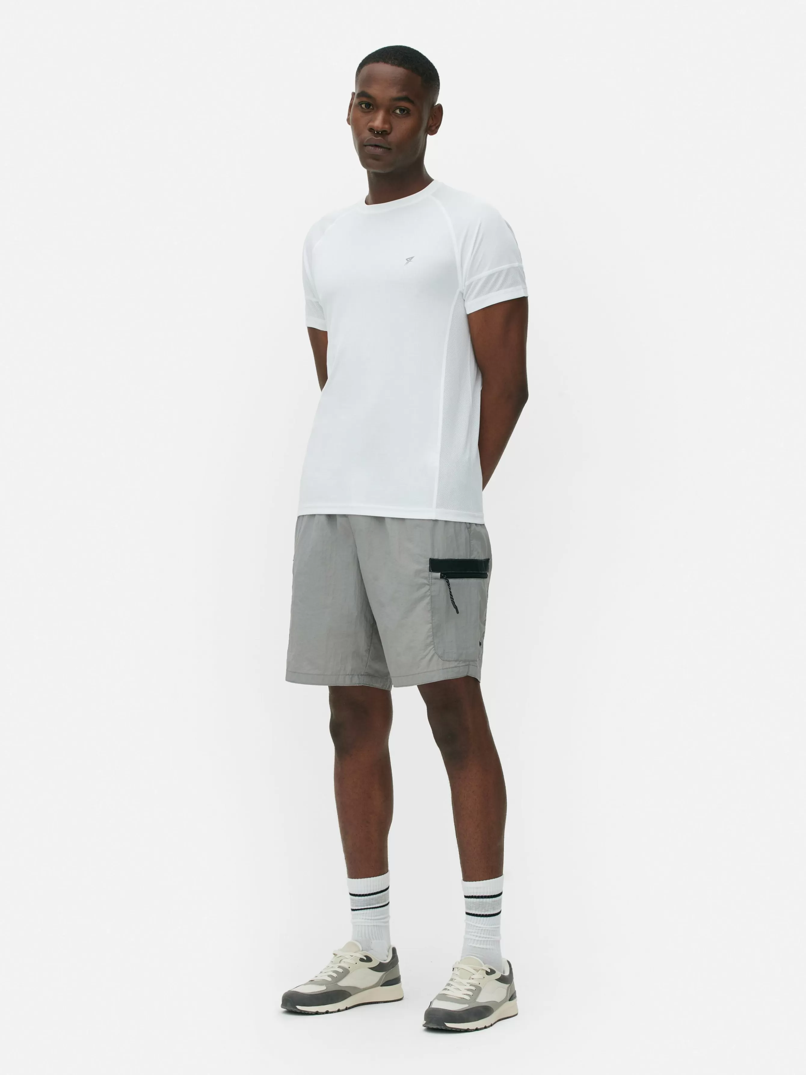 Primark T-shirt Manga Curta Ginásio