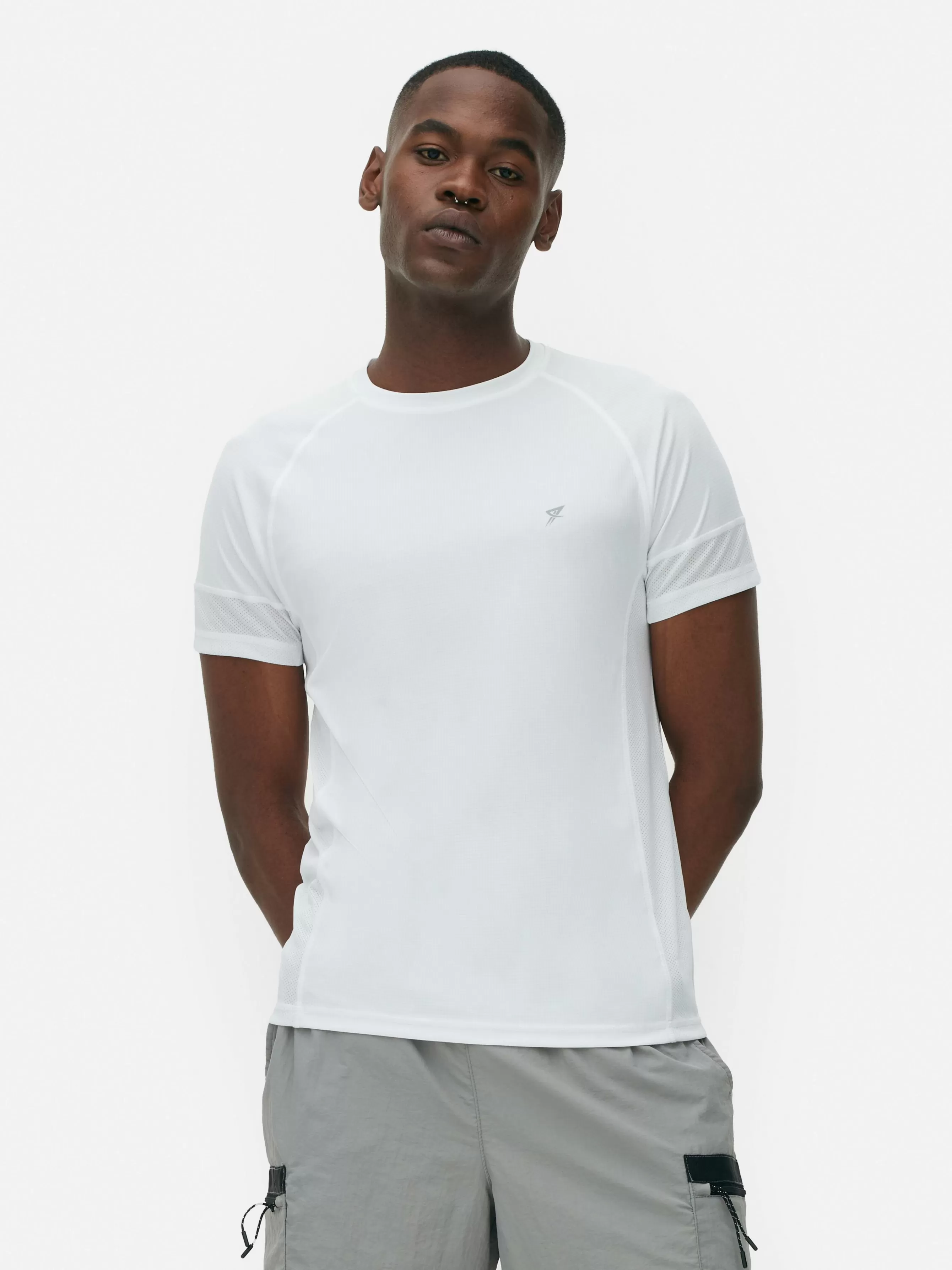 Primark T-shirt Manga Curta Ginásio