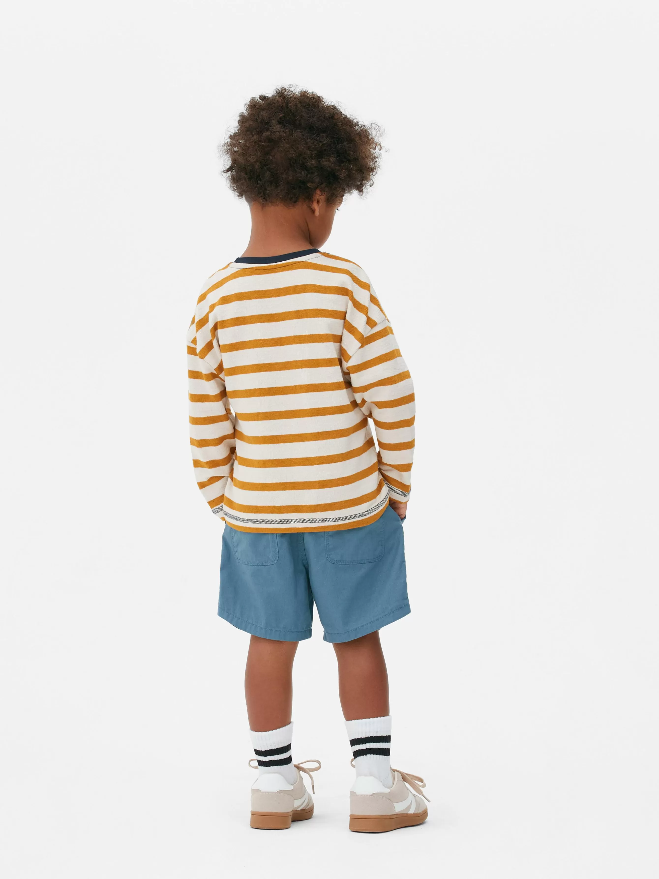 Primark T-shirt Texturada Manga Comprida Riscas