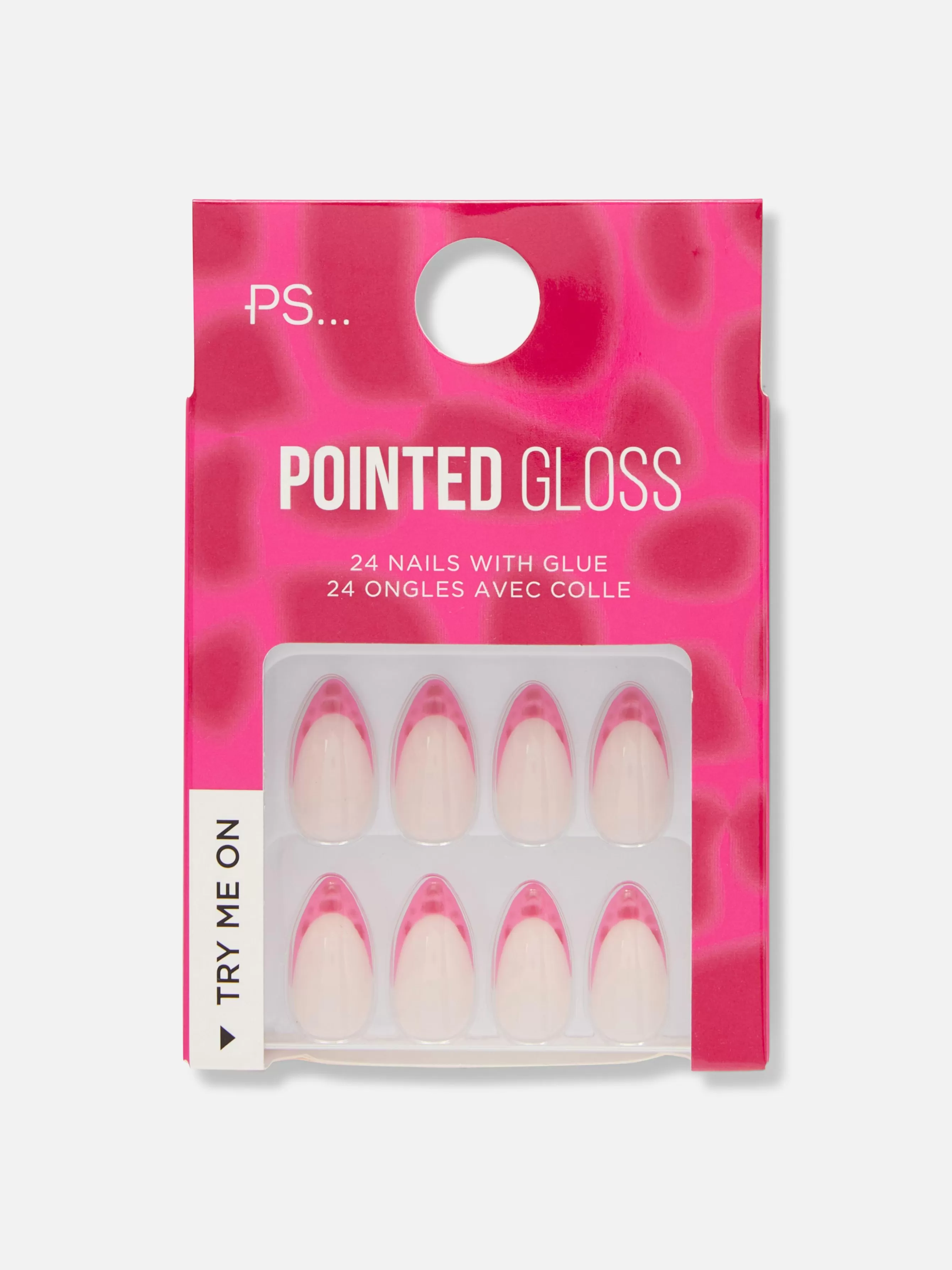 Primark Unhas Postiças Pontiagudas Brilhos Ponta Crocodilo PS...