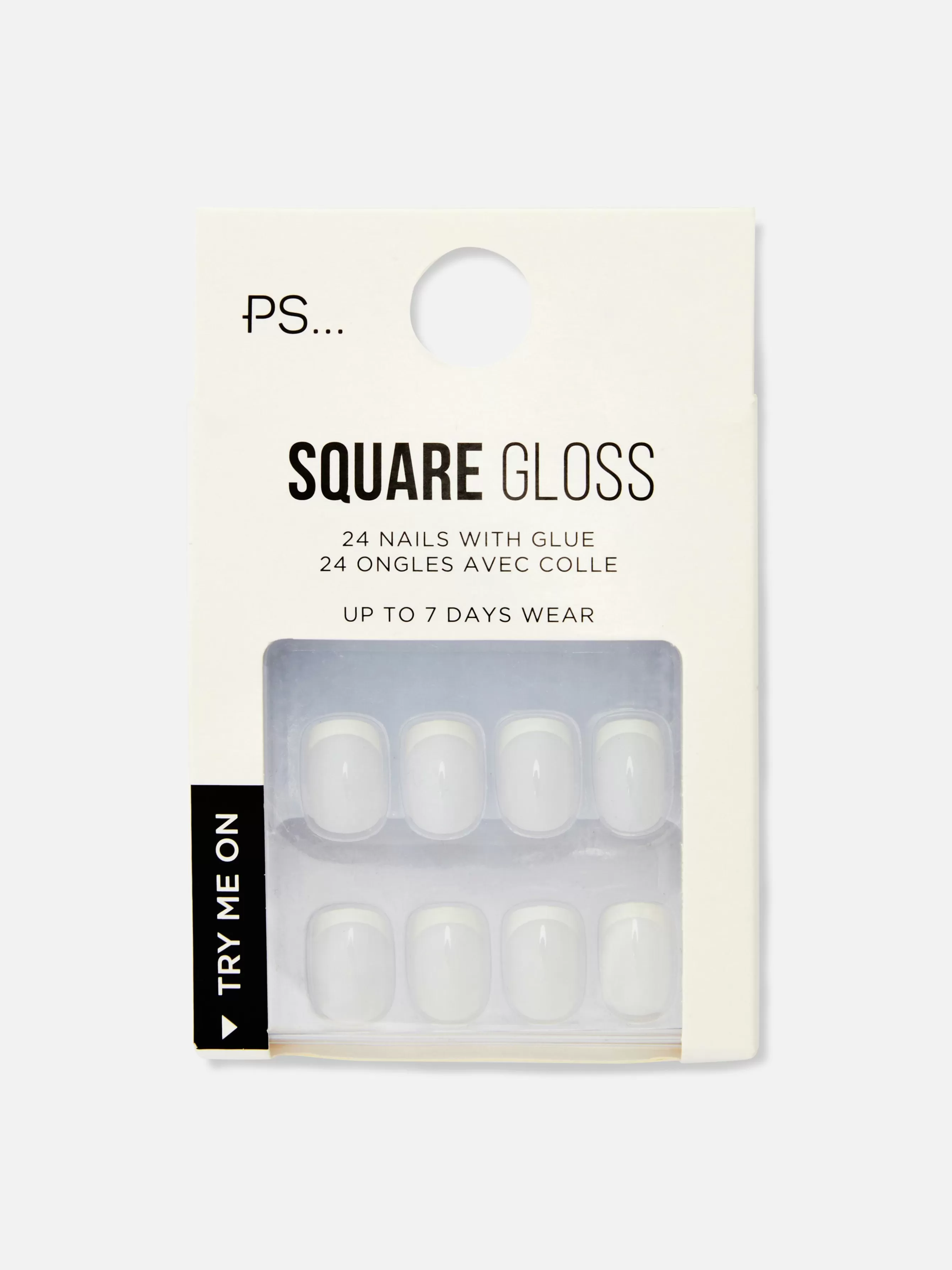 Primark Unhas Postiças Quadradas Brilho PS...